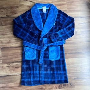 Nautica Boys Blue Plaid  Bathrobe